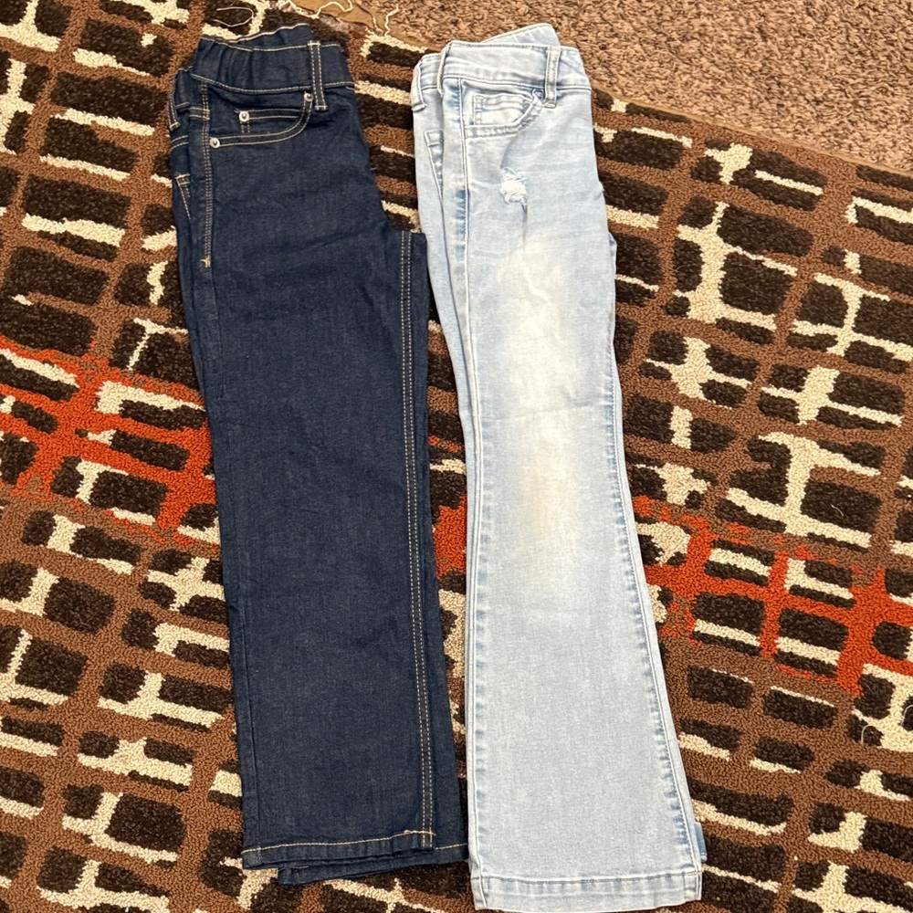 Dark and Light Wash Denim Jeans